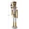 6ft. Gold & Silver Metal Standing Nutcracker Sculpture